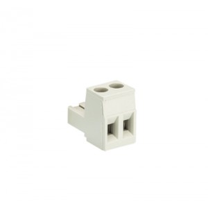 Розетка Wiecon 8213 B / 2, Розеточный разъем, угловой, на кабель, шаг: 5.08 мм, 2 полюса, фиксация провода винтовая, исполнение: с маркировкой, 400V, 12А, цвет: серый