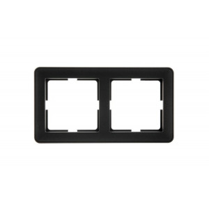 W59 2-постовая РАМКА, ЧЕРНЫЙ БАРХАТ C3(2) KD-2-68