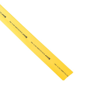 Термоусаживаемая трубка ТУТ нг 25/12,5 желтая рулон PROxima tut-25-y