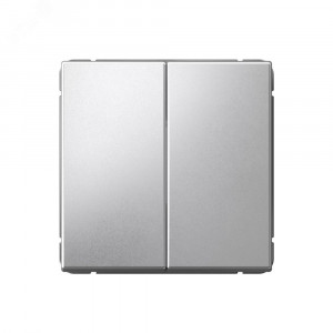 ARTGALLERY 2-клавишный ПЕРЕКЛЮЧАТЕЛЬ, 10АХ, механизм, быстрозажимные клеммы, АЛЮМИНИЙ GAL000365S