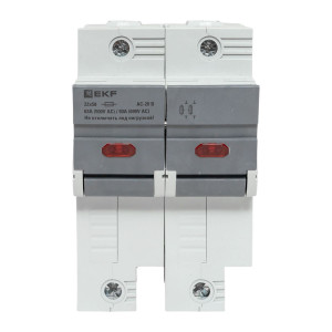 Предохранитель-разъединитель DF 22х58 2Р (тип ПВЦ) EKF