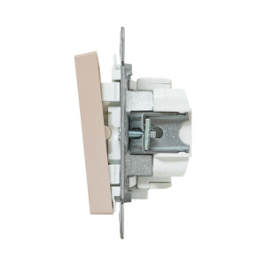 Механизм выключателя, одноклавишный, с подсветкой, кремовый Эпика EKF UP1-SWI-14