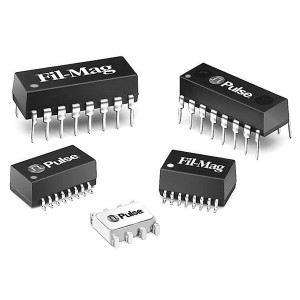E2023NLT, Трансформаторы звуковой частоты / сигнальные трансформаторы 10Base-T SMD NonPoE 200uH .4Ohms 1-Port