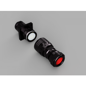 Соединитель LT-PS-S-50/10E, Соединитель взрывозащищенный, сигнальный, тип соединения: кабель-аппарат, 10 полюсов, напряжение: 50V DC, IP66, 1 Ex db e IIC T6 Gb / Ex tb IIIC Ta80oC Db, материал корпуса: металл