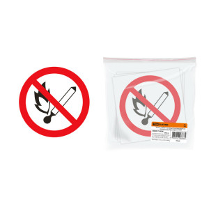 Знак d=180мм "Запрещается пользоваться открытым огнём и курить" SQ0817-0026