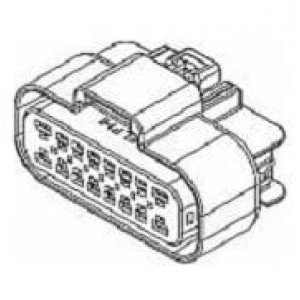 15326084, Автомобильные разъемы 16P FM BLK CON ASSY MIXED SERIES 150/280
