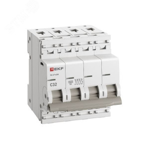 Автоматический выключатель 4P 32А (C) 6кА ВА 47-63N PROxima M636432C