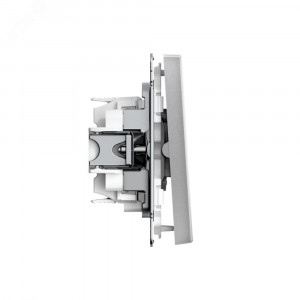 ARTGALLERY 2-клавишный ПЕРЕКЛЮЧАТЕЛЬ, 10АХ, механизм, быстрозажимные клеммы, АЛЮМИНИЙ GAL000365S