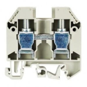 Проходная клемма WKN16/U, Проходная клемма, тип фиксации провода: винтовой, номинальное сечение: 16 мм кв., 76A, 800V, ширина: 12 мм, цвет: серый, тип монтажа: DIN35