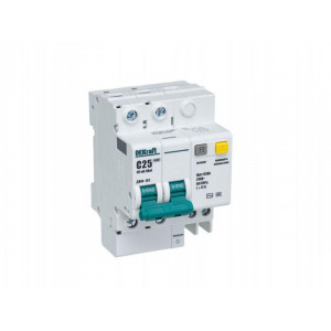 Выключатель автоматический дифференциального тока 2п C 25А 30мА тип AC 4.5кА ДИФ-101 4.5мод. 15005DEK