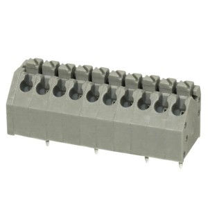 TBL002A-350-10GY-2GY, Фиксированные клеммные колодки Terminal block, screwless, 3.50, 45 , 10 poles, cool gray