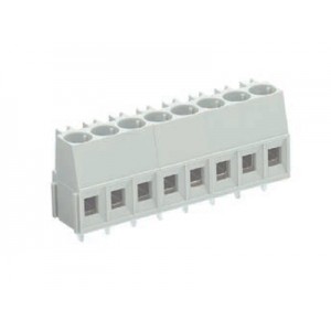Клемма 8191/5/3 OB, Клемма горизонтальный подвод кабеля, на плату, шаг: 10 мм, 3 полюса, фиксация провода винтовая, исполнение: без маркировки, 300V, 16А, цвет: серый