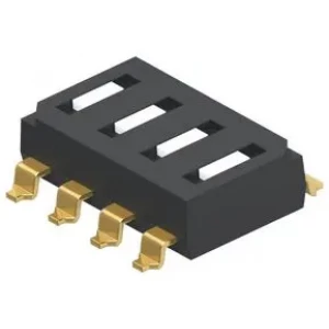 1825006-7, Переключатель DIP Switches; Конфигурация: SPST; Контакты: 4; Шаг: 2.54