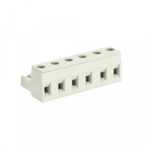 Розеточный разъем на кабель 8313 B/6 OB, Розеточный разъем, угловой, на кабель, шаг: 7.5 мм, 6 полюсов, фиксация провода винтовая, исполнение: с маркировкой, 690V, 12А, цвет: серый