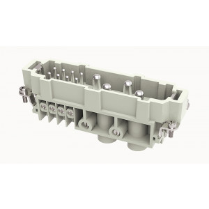 Вилочная контактная вставка DK-4/8-M, Вилочная контактная вставка, винтовая фиксация, 4/8 полюсов + PE, типоразмер 24B, 400V/400V, 80A,/16A, сечение обслуживаемых проводников 1,5-16 мм кв, тип покрытия контактов: серебро