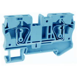 Проходная клемма UJ5-6(BU), Проходная клемма, тип фиксации провода: пружинный, номинальное сечение: 6 мм кв., 52A, 800V, ширина: 8,2 мм, цвет: синий, тип монтажа: DIN35