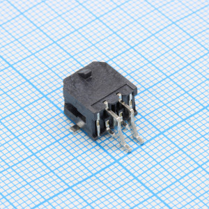 DS1073-07-2X02MR6BR, Разъем штыревой двухрядный угловой (2*2) на плату SMD