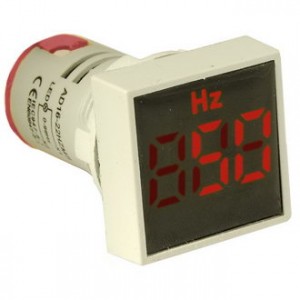 DMS-415, Цифровой LED частотомер AC 0-99Гц, AD16-22HZMS, красный, установка на панель в отв d=22мм