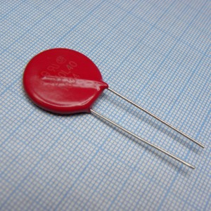 V250LA40AP, Варистор 250Vac/320Vdc, 6500A, 390V(1mA), 1.0 Вт, радиальные выводы