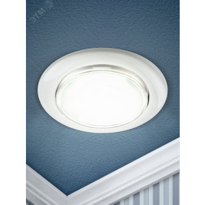 Встраиваемый светильник под лампу GX53 KL35 WH (б/к) 220V 15W белый Б0041927