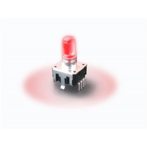 PEL12T-4226F-S1024, Кодеры Red/Blue/Green LED Push Switch Flatted