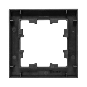 1 - местная рамка, ч-рная, пластик Эпика EKF UP1-FPB-01