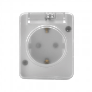 Розетка 1-м ОП AtlasDesign Profi54 16А IP54 250В с заземл. защ. шторки бел. SE ATN540145