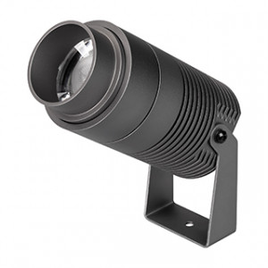 Светильник ALT-RAY-ZOOM-R75-18W Warm3000 (DG, 10-40 deg, 230V) 032562, Уличный светодиодный прожектор, мощность 18Вт, регулируемый угол освещения 10-40°. Цвет ТЕПЛЫЙ 3000К, световой поток для угла 10° 500 для угла 40° 800лм. Влагозащищенный корпус IP67 - темно-серый алюминий, экран из закаленного стекла. Угол поворота корпус