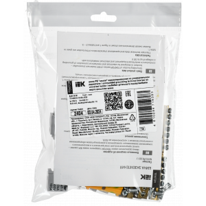 TEKFOR Шина PE земля неизолированная на универсальном держателе 6х9-14-Ж IEK TF-NN10-14-DL-K05