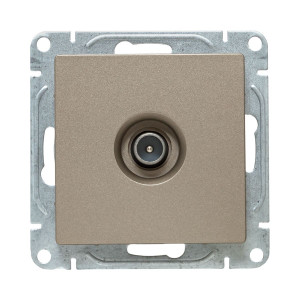 Механизм розетки TV, оконечная, шампань Эпика EKF UP1-SOC-TV-3