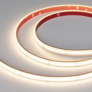 Лента герметичная CSP-PFS-X480-10mm 24V Warm3000 (14.4 W/m, IP68, TWP100, 5m) 045044, Лента CSP сплошной засветки без видимых светодиодов, герметичная IP68 (PFS -  полная силиконовая экструзия). Светодиоды CSP 480 шт/м (2400шт на 5м). Цвет свечения ТЕПЛЫЙ 3000K, высокий индекс цветопередачи CRI>90, угол 160°. Мощность 14.4 Вт/м (72 Вт на 5