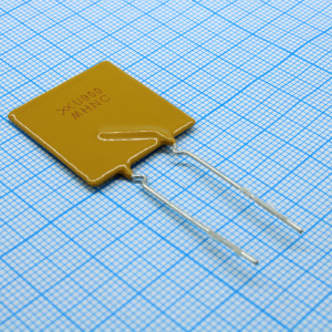 RUEF900K-2, Предохранитель самовосстанавливающийся PTC 9A(hold) 18A(trip) 30В 100A 4.2Вт 20с 0.005Ом радиальный 24.1х3х31мм лента на катушке