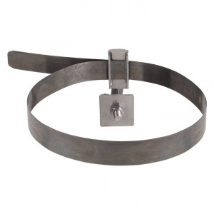Держатель для труб универсальный D=(0-200) мм нерж. NI и полоса нерж. cталь lp-33220-ni