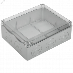 Коробка расп. КМ41276 о/п 240х195х90мм прозр. кр. IP55 UKO10-240-195-090-K51-55