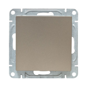 Механизм выключателя, одноклавишный, кнопочный, шампань Эпика EKF UP1-SWC-13