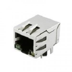 JXD0-0002NL, Модульные соединители / соединители Ethernet 1000BaseT 1x1 Tab Dn Grn/Ylw LEDs Ethernt