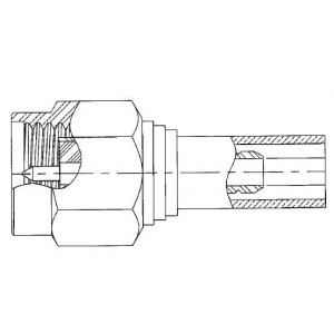 9001-1023-019, РЧ соединители / Коаксиальные соединители SMA M STR NA CR 2.6/50S