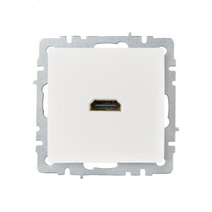 BRITE Розетка HDMI РHDMI-0-БрБ белый BR-H10-K01
