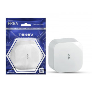Переключатель 1-кл. ОП Frea 10А IP20 250В АБС-пластик бел. TKE-FR-P1-C01