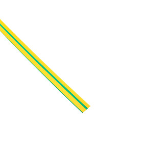 Термоусаживаемая трубка ТУТ нг 10/5 жел-зел рулон PROxima tut-10-yg