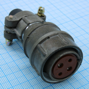 RM22-4-TK-S-D, Соединитель цилиндрический диаметр 22 мм 4 контакта 560 В 13-20 А