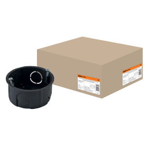 Установочная коробка СП D65х25мм, саморезы, стыковочные узлы, IP20, SQ1402-1103