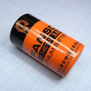 ER34615M/S, Li, SOCl2 батарея типоразмера D, 3.6 В, 13 Ач, стандартная форма, -55...85 °C