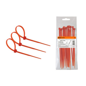 Хомуты нейлоновые 3,6х200мм (красный) (25 штук) SQ0515-0350