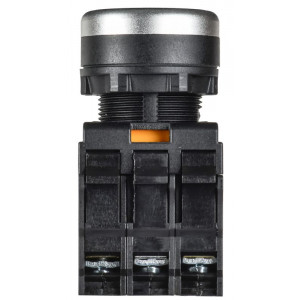 Кнопка с подсветкой d=22мм 1NO+1NC красная MASTER MI-BT60-11D-3-12-K04