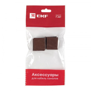 Соединитель (25х16) (4 шт) темное дерево EKF-Plast