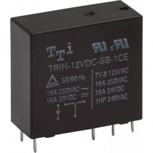 TRIH-24VDC-SD-1CH-R, миниатюрное 24VDC, 10А, 1переключение