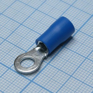 RV5.5-5  Blue, наконечник кабельный кольцевой с изоляцией d=5.3мм, сеч. пров.4.0-6.0мм2