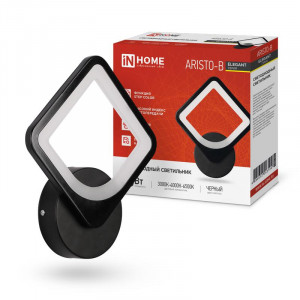 Светильник светодиодный ELEGANT ARISTO-B 15Вт 230В 3000-6500К 1050лм STEP COLOR черн. 4690612043104