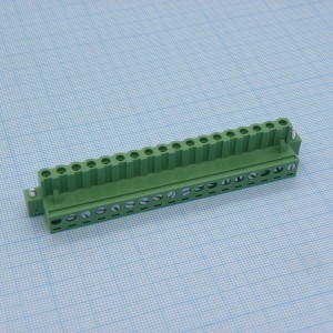 2EDGKM-5.08-18P-14-00A(H), Разъемный клеммный блок, 18 контактов. Серия 2EDGKM-5.08